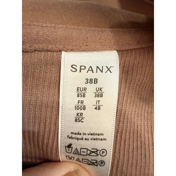 SPANX Bra size 38B Bra-Llelujah! Spanx Smooth Front-Closure Bra 38B Cafe NWOT - Picture 4 of 6
